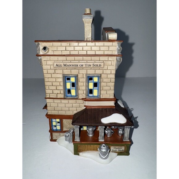 Dept 56 New England Village “C.Cope & Co Tin Jobber “ 799925 Christmas Retired - Picture 4 of 13